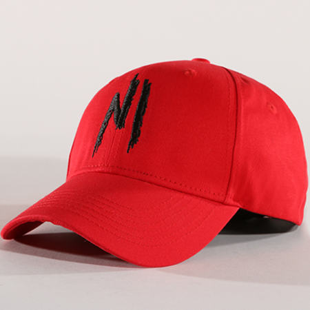NI by Ninho - Casquette Logo Rouge Noir