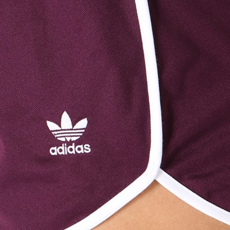 Adidas Originals - Short Jogging Femme AA-42 CE4177 Bordeaux Blanc