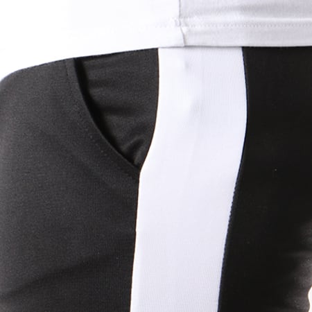 Aarhon - Pantalon Jogging 105 Avec Bande Noir Blanc