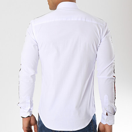 LBO - Camisa Manga Larga A Rayas Slim Fit 461 Blanco