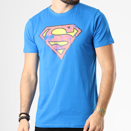 Sky Rebel - Tee Shirt Superman Bleu Roi