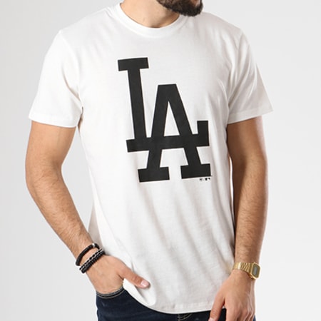 '47 Brand - Tee Shirt MLB Los Angeles Dodgers 350208 Blanc
