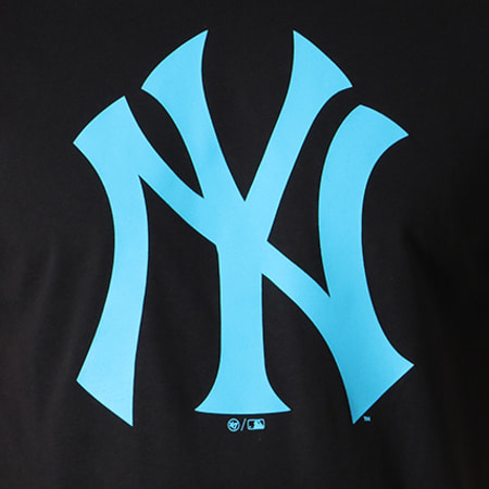 '47 Brand - Tee Shirt MLB New York Yankees 350236 Noir Bleu Clair