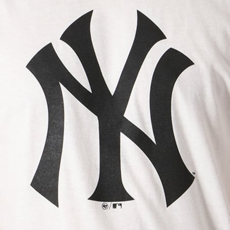 '47 Brand - Tee Shirt MLB New York Yankees 350205 Blanc Noir