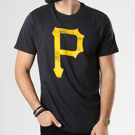 '47 Brand - Tee Shirt MLB Pittsburgh Pirates 300006 Gris Anthracite Chiné