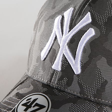 '47 Brand - Casquette New York Yankees MVP Smokelin SMKVP17WQV Gris Anthracite Camouflage 