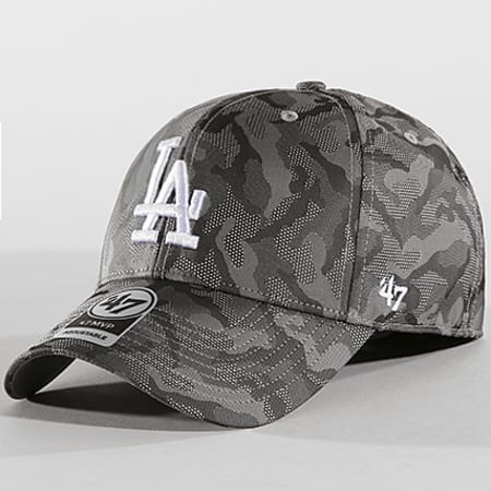 '47 Brand - Casquette Los Angeles Dodgers MVP Smokelin SMKVP17WQV Gris Anthracite Camouflage
