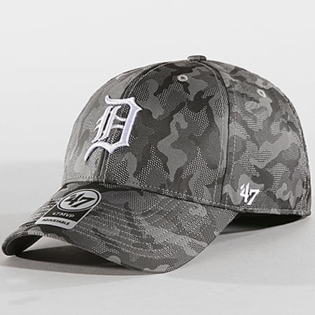 '47 Brand - Casquette Detroit Tigers MVP Smokelin SMKVP09WQV Gris Anthracite Camouflage