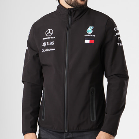 AMG Mercedes - Veste Zippée Team Softshell Noir