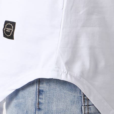 Terance Kole - Tee Shirt Oversize 98111 Blanc Bleu Clair Noir
