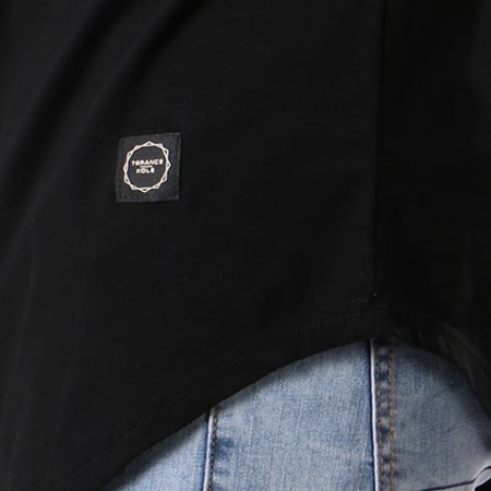 Terance Kole - Tee Shirt Oversize 98111 Noir Jaune Blanc