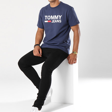 Tommy Jeans - Tee Shirt Classics 4837 Bleu Marine 