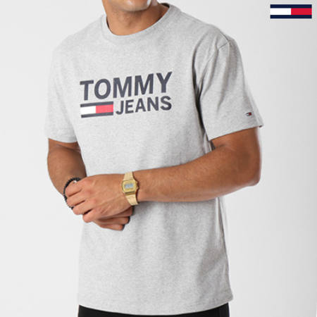 Tommy Jeans - Tee Shirt Classics 4837 Gris Chiné