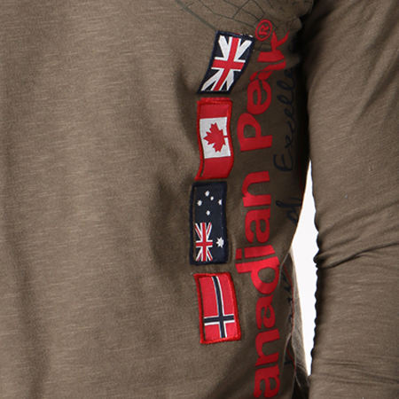Canadian Peak - Tee Shirt Manches Longues Jazz Vert Kaki