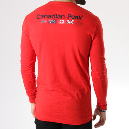 Canadian Peak - Tee Shirt Manches Longues Jazz Rouge