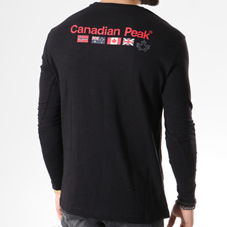 Canadian Peak - Tee Shirt Manches Longues Jazz Noir