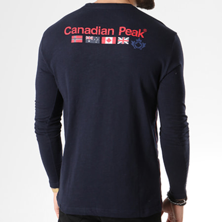 Canadian Peak - Tee Shirt Manches Longues Jazz Bleu Marine
