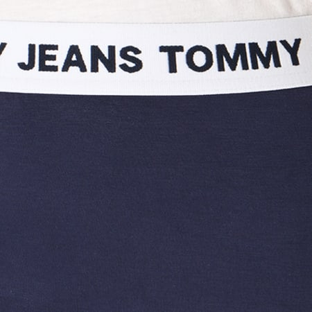 Tommy Hilfiger - Jupe Femme Logo Pencil 4625 Bleu Marine Blanc