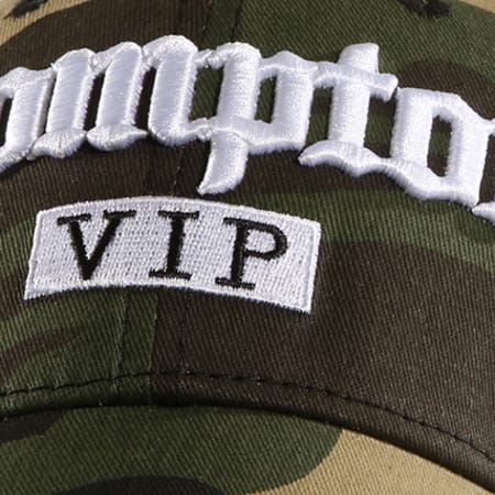 VIP Clothing - Casquette Trucker Compton Vert Kaki Camouflage