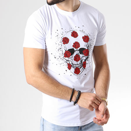Berry Denim - Tee Shirt Oversize 042 Blanc Noir Rouge