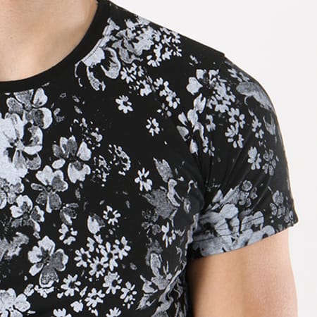 Classic Series - Tee Shirt Oversize 39 Noir Floral