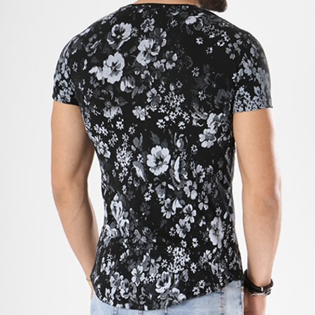 Classic Series - Tee Shirt Oversize 39 Noir Floral