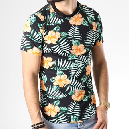 Uniplay - Tee Shirt Oversize G020 Noir Floral