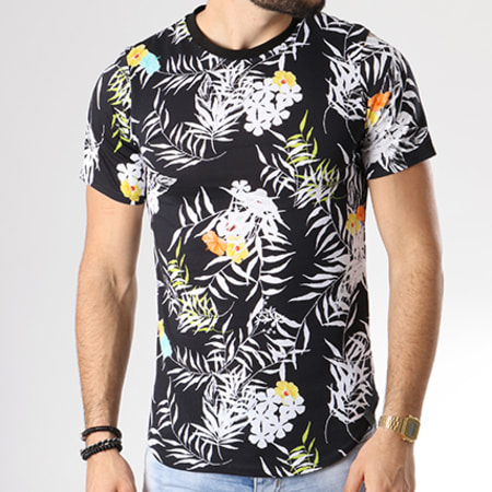 Uniplay - Tee Shirt Oversize G019 Noir Floral