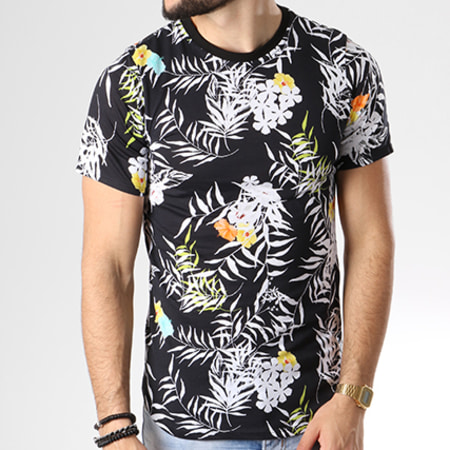 Uniplay - Tee Shirt Oversize G019 Noir Floral