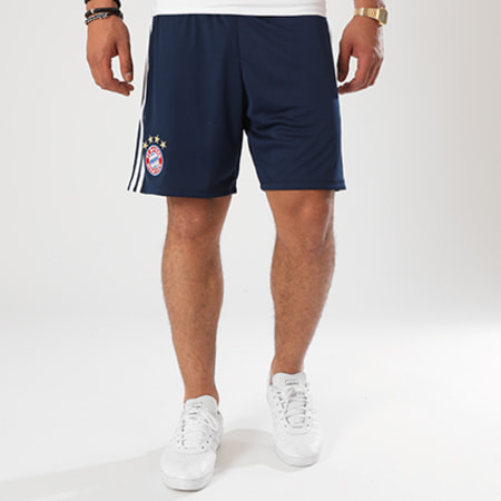 Adidas Performance - Short Jogging FC Bayern Munchen CF5421 Bleu Marine