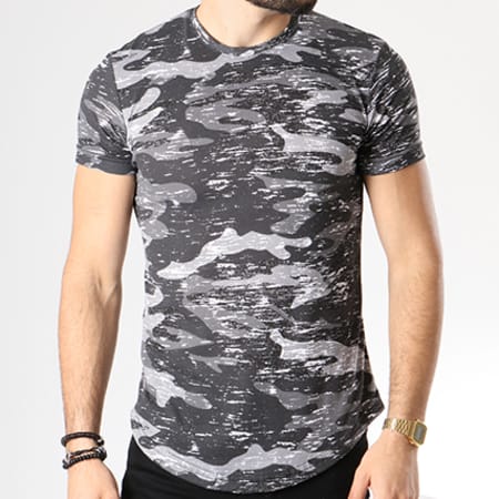 Classic Series - Tee Shirt Oversize 48 Gris Anthracite Camouflage