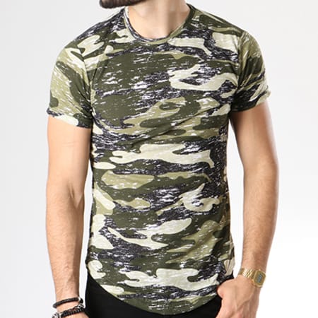 Classic Series - Tee Shirt Oversize 48 Vert Kaki Camouflage