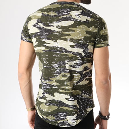 Classic Series - Tee Shirt Oversize 48 Vert Kaki Camouflage