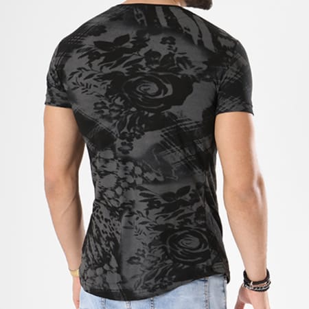Classic Series - Tee Shirt Oversize 31 Noir Floral