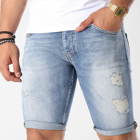 Short jean troué outlet