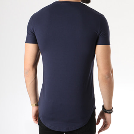 John H - Tee Shirt Oversize 18117 Bleu Marine