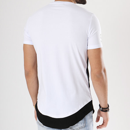 MTX - Tee Shirt Oversize T3252 Blanc Noir Doré Speckle