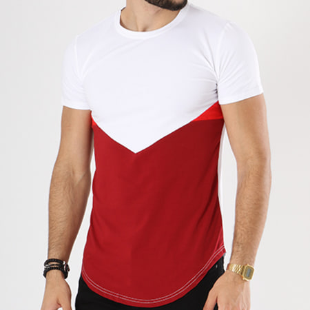 MTX - Tee Shirt Oversize T3321 Blanc Rouge