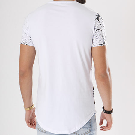 MTX - Tee Shirt Oversize T3260 Blanc Noir Doré