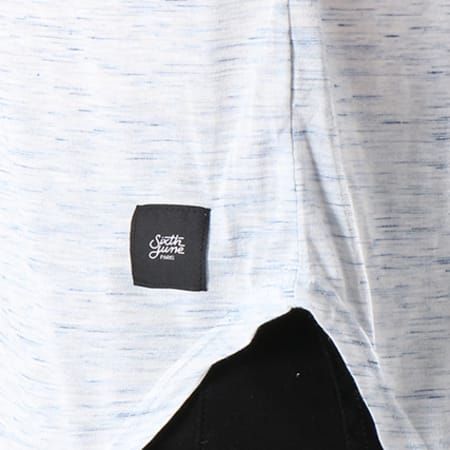 Sixth June - Tee Shirt Oversize M3225ATS Bleu Clair Chiné