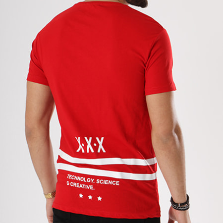Classic Series - Tee Shirt Oversize Tech Rouge Blanc