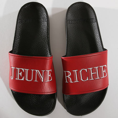 Jeune Riche - Claquettes Classic Rouge Noir