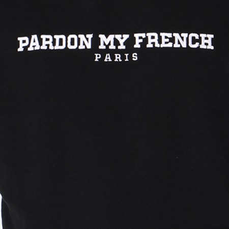 Pardon My French - Sweat Capuche Paris Edition Noir Blanc