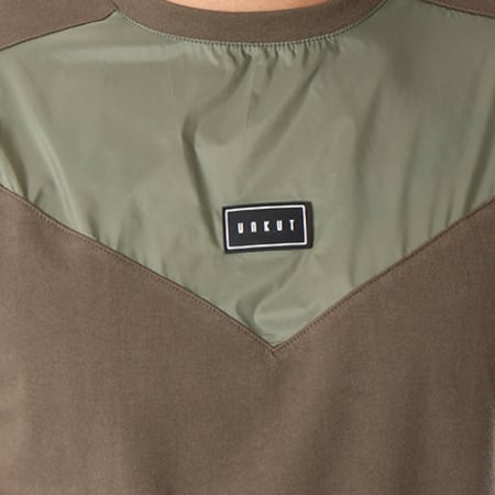Unkut - Tee Shirt Oversize Border Vert Kaki 