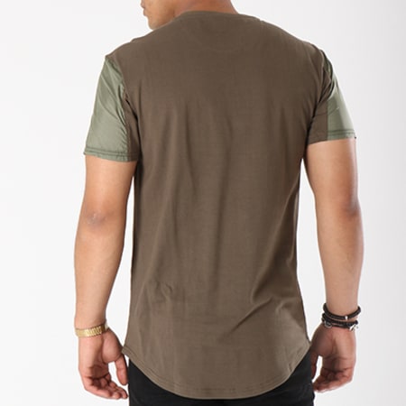 Unkut - Tee Shirt Oversize Border Vert Kaki 