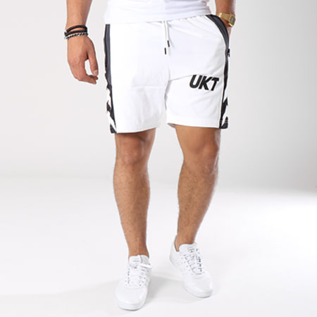 Unkut - Short Jogging Jail Blanc Noir