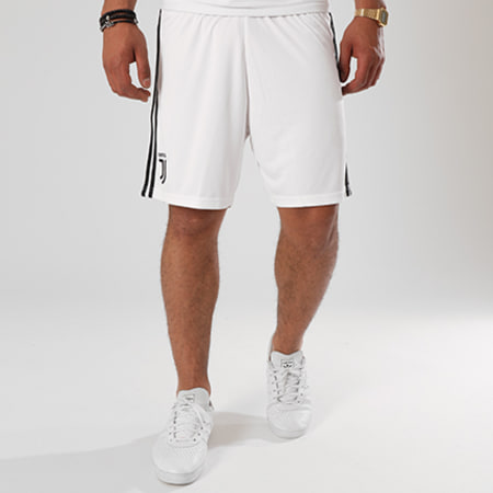 Adidas Sportswear - Short Jogging Juventus CF3502 Blanc Noir