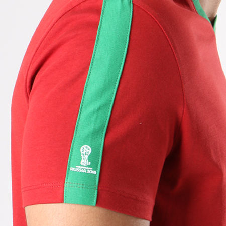 Celio - Tee Shirt Avec Bande Llefifave Portugal Bordeaux Vert