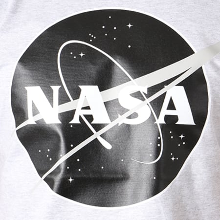 NASA - Tee Shirt Insignia Front Desaturate Gris Chiné
