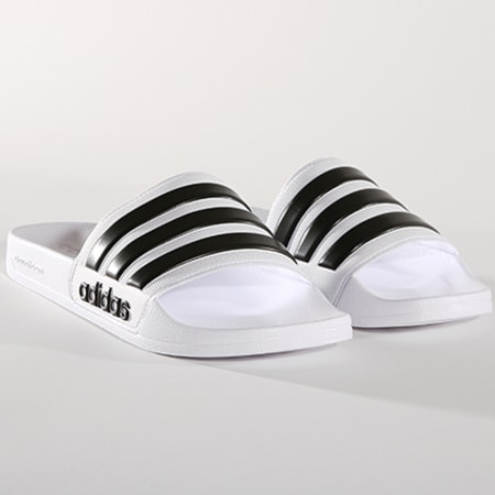 Adidas Originals - Claquettes Adilette Shower AQ1702 Blanc Noir